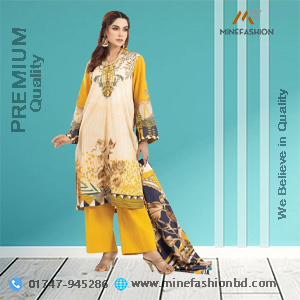 Luxury Pakistani Digital Print Lawn Cotton Three Piece.